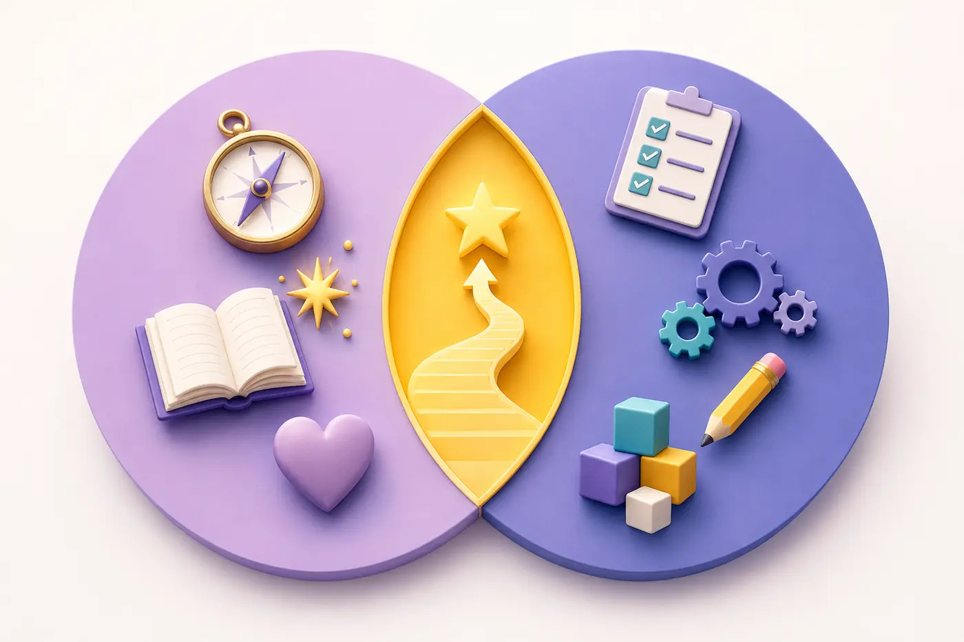 Visual overlap between career interests and skills