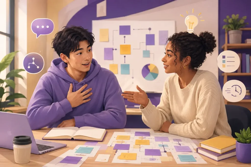 Outside feedback revealing communication and organisation strengths