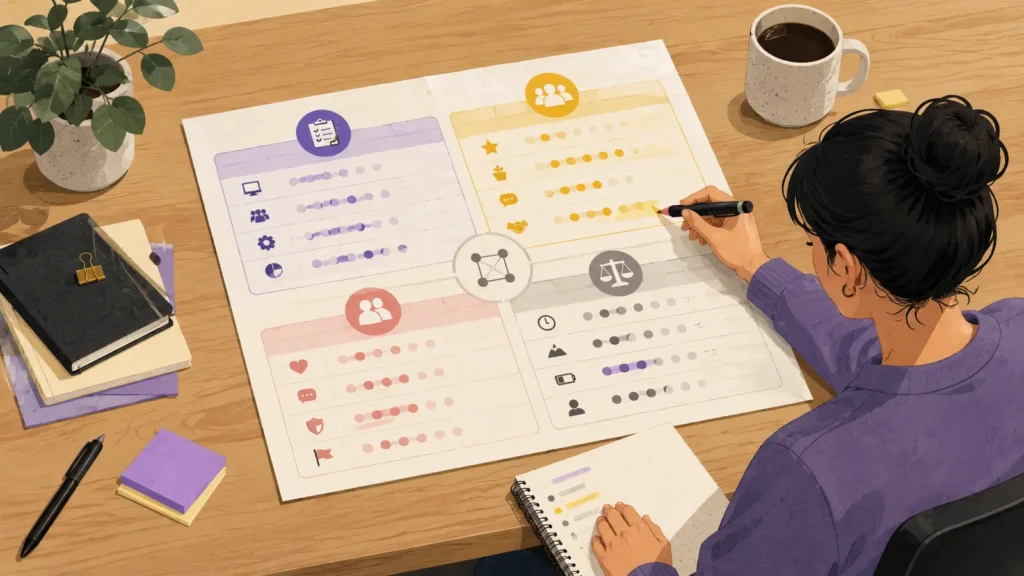 Person-environment mismatch audit for tasks culture manager and workload