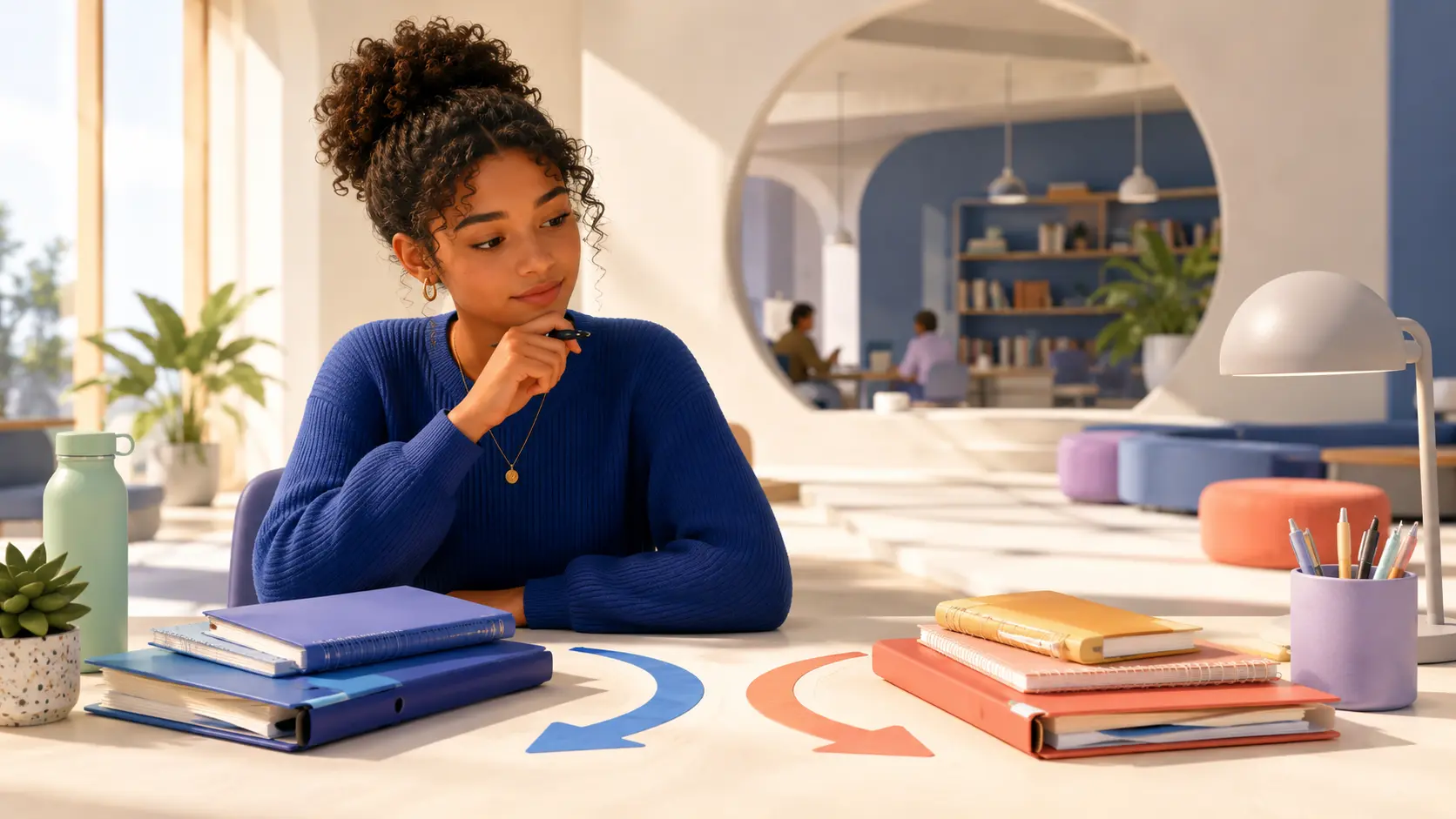 Student considering what to do after regretting a college major